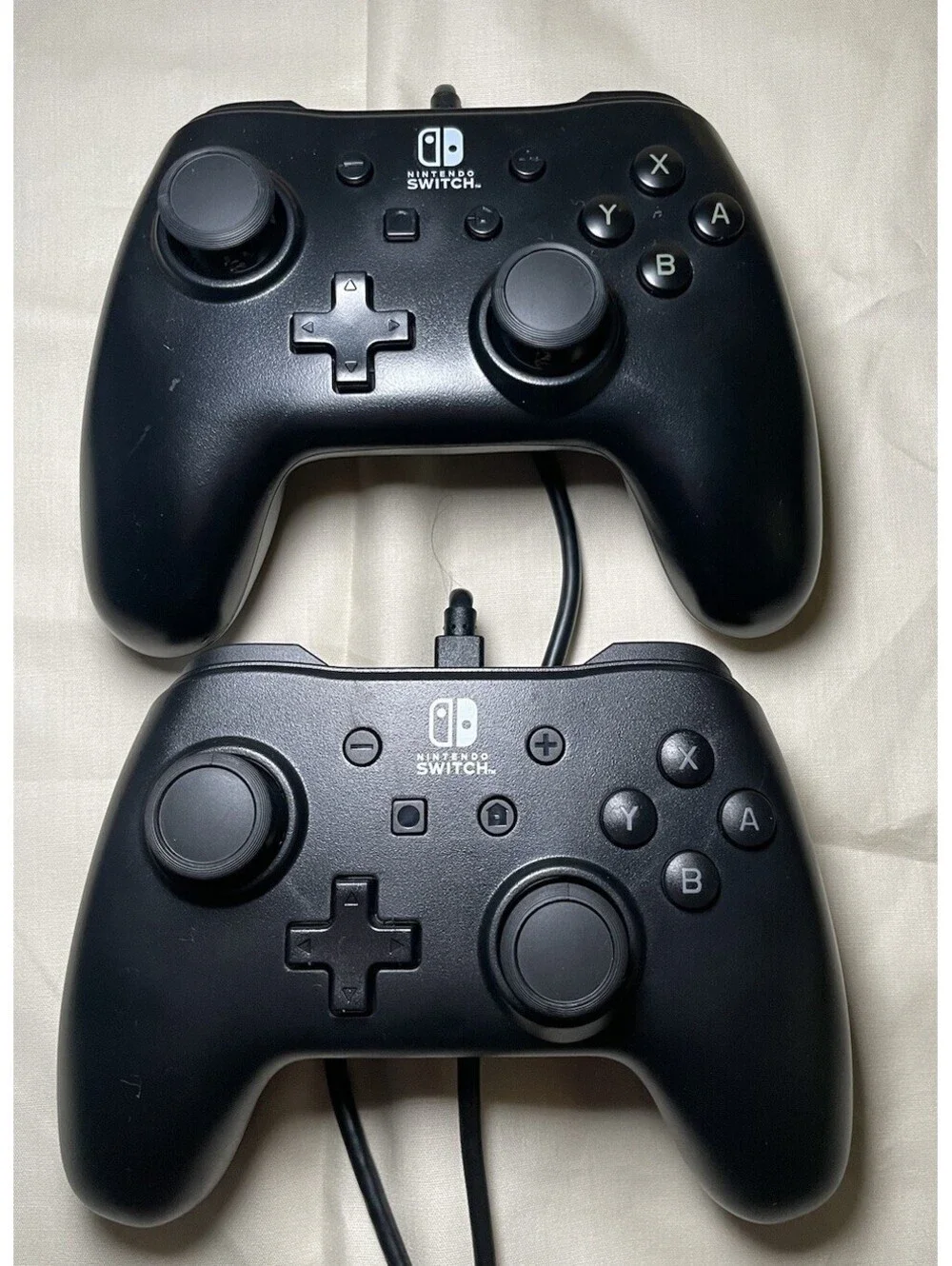 Switch Nintendo Wired Controller Black PowerA 2 pack USED ONCE